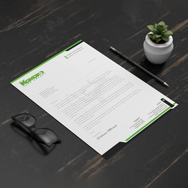 Kommoro Letterhead Design